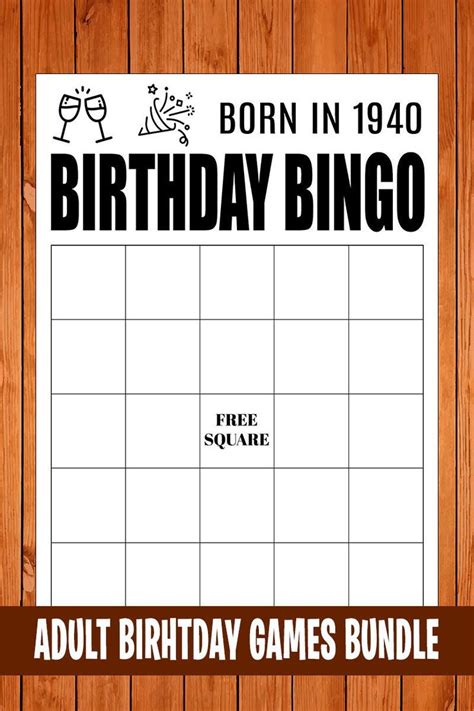 Printable 80th Birthday Party Games
